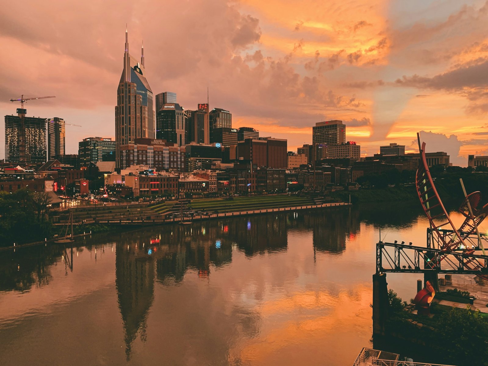 Tennessee skyline representing statewide wholesale frozen dog food delivery markets